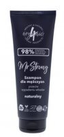 4Organic, Mr Strong, szampon dla mężczyzn, przeciw wypadaniu włosów, paczula i drzewo sandałowe, 250ml