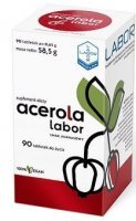 Acerola Labor, smak ananasowy, 90 tabletek do żucia