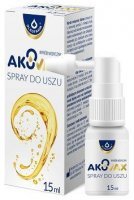 Akuvax, spray do uszu, dla dorosłych, dzieci i niemowląt po 3 miesiącu życia, 15ml