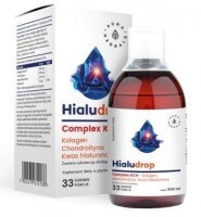 Aura Herbals, Hialudrop Complex KCH, Kolagen, Chondroityna, Kwas Hialuronowy, płyn, 500ml