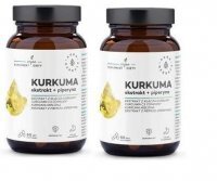 Aura Herbals, Kurkuma ekstrakt + piperyna, dwupak (2x60 kapsułek) DARMOWA DOSTAWA