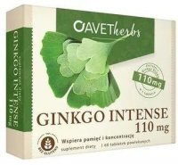 Avet herbs, Ginkgo Intense, 60 tabletek