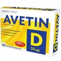 Avetin D 2000j.m., 60 kapsułek