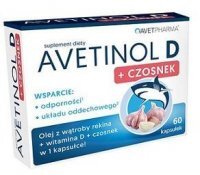 Avetinol D + czosnek, 60 kapsułek