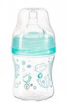 BabyOno, butelka antykolkowa szerokootworowa, niebieska, 402/01, 120ml