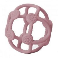 BabyOno, gryzak silikonowy Ortho, od urodzenia, różowy, 489/02, 1 sztuka