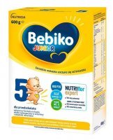 Bebiko Junior 5 NutriFlor Expert, formuła na bazie mleka, dla dzieci od 2,5 roku życia, 600g