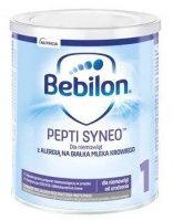 Bebilon Pepti Syneo 1, mleko początkowe dla niemowląt z alergią na białka mleka krowiego, 400g