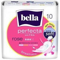 Bella Perfecta Ultra Rose, podpaski ze skrzydełkami, 10 sztuk