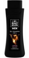 Biały Jeleń Men, żel i szampon 2w1 z łopianem, 300ml