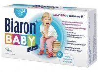 Biaron Baby, krople wyciskane z kapsułki, dla dzieci powyżej 24 miesiąca życia, 30 kapsułek twist-off