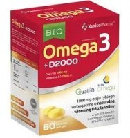Bio Omega3 + D2000, 60 kapsułek
