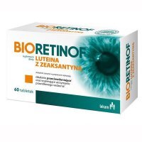 Bioretinof, luteina z zeaksantyną, 60 tabletek