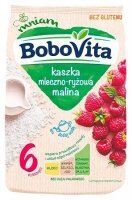 BoboVita, kaszka mleczno-ryżowa, malina, po 4 miesiącu, 230g