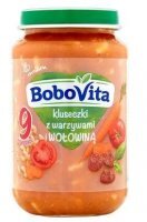 BoboVita, kluseczki z warzywami i wołowiną, po 9 miesiącu, 190g