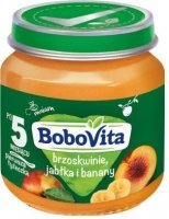 BoboVita Pierwsza Łyżeczka, brzoskwinie, jabłka i banany, po 5 miesiącu, 125g
