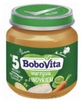 BoboVita Pierwsza Łyżeczka, warzywa z indykiem, po 5 miesiącu, 125g