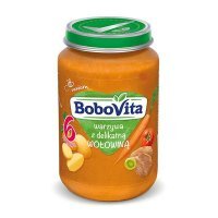 BoboVita, warzywa z delikatną wołowiną, po 6 miesiącu, 190g