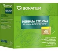 Bonatium, herbata zielona ze skórką cytryny i imbirem, 20 saszetek