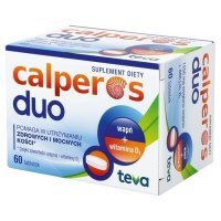 Calperos Duo, wapń + witamina D3, 60 tabletek