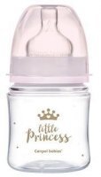 Canpol, butelka antykolkowa, szeroka, Royal Baby, pink, od urodzenia, 35/233, 120ml
