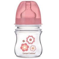 Canpol, butelka antykolkowa, szerokootworowa, Easy Start, Newborn Baby, pink, od urodzenia, 35/216, 120ml