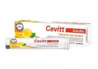 Cevitt Gardło, tabletki do ssania z witaminą C i cynkiem, smak cytrynowy, 20 tabletek