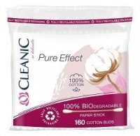 Cleanic Pure Effect, biodegradowalne patyczki higieniczne, 160 sztuk