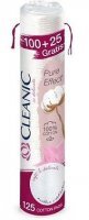 Cleanic Pure Effect, płatki kosmetyczne okrągłe, 125 sztuk