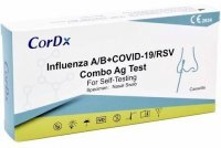 CorDx, Influenza A/B+Covid-19/RSV Combo Ag Test, test z nosa, 1 sztuka