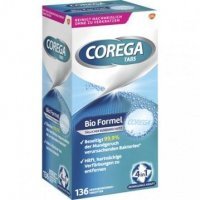 Corega Tabs Bio Formula, tabletki do czyszczenia protez zębowych, 136 sztuk IR*