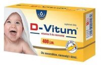 D-Vitum 400 j.m., dla noworodków, niemowląt i dzieci, 90 kapsułek twist-off