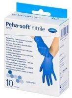 DATA 01/08/2023 Rękawiczki Peha-Soft nitrile fino, nitrylowe, niejałowe, bezpudrowe, rozmiar L, 10 sztuk