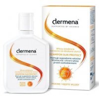 DATA 04/2023 Dermena Sun Protect, szampon do włosów osłabionych, narażonych na działanie słońca, 200ml