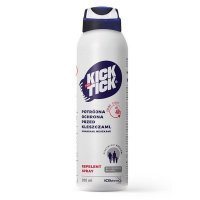 DATA 04/2024 Kick the Tick Max Repelent Plus, spray chroniący przed komarami i kleszczami, bez DEET, 200ml
