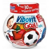 DATA 05/07/2024 Vibovit Goal, żelki, smak owocowy, dla dzieci po 4 roku życia, 30 sztuk