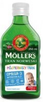 DATA 06/2024 Mollers Mój Pierwszy Tran Norweski, płyn, po 4 tygodniu życia, 250ml