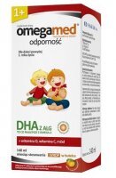 DATA 07/2024 Omegamed Odporność 1+, syrop o smaku pomarańczowym, dla dzieci po 1 roku życia, 140ml