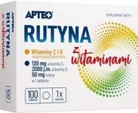 DATA 08/2023 Rutyna z witaminami, Apteo, 100 tabletek