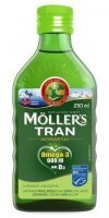 DATA 08/2024 Mollers Tran Norweski, płyn, aromat jabłkowy, 250ml