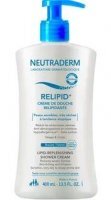 DATA 08/2024 Neutraderm Relipid+, krem do mycia pod prysznic, odbudowujący warstwę lipidową, skóra wrażliwa, bardzo sucha i atopowa, 400ml