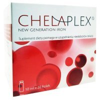 DATA 10/2023 Chelaplex, smak czarnej porzeczki, płyn doustny, 20 fiolek po 10ml