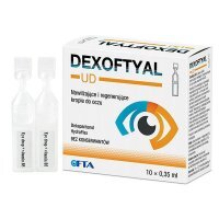 Dexoftyal UD, krople do oczu nawilżające i regenerujące, 10 minimsów po 0,35ml