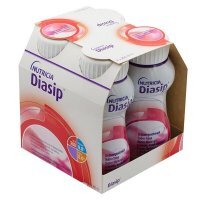 Diasip, produkt odżywczy zawierający błonnik, smak truskawkowy, płyn, 4x200ml