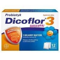 Dicoflor 3, proszek, od pierwszych dni życia, 12 saszetek
