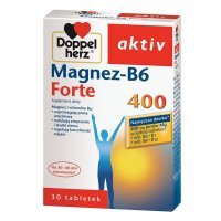 Doppelherz Aktiv, Magnez-B6 Forte 400, 30 tabletek