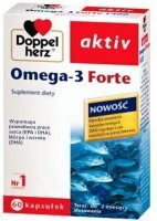 Doppelherz Aktiv, Omega-3 Forte, 60 kapsułek