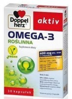 Doppelherz Aktiv, Omega-3 Roślinna, 30 kapsułek