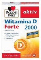 Doppelherz Aktiv, Witamina D Forte 2000j.m., 45 tabletek