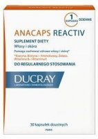 Ducray Anacaps Reactiv, włosy i skóra, 30 kapsułek